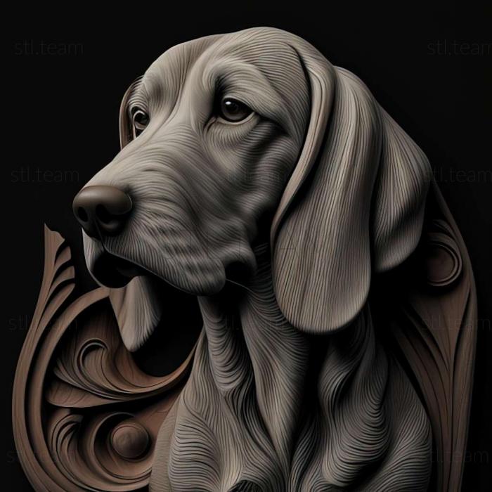 3D model The Estonian Hound dog (STL)